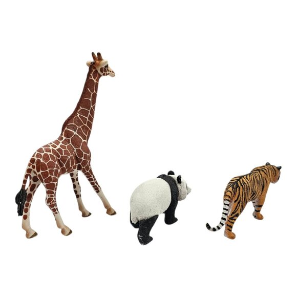 Schleich Giraffe Giant Panda Tiger Wild Life Figures Hand Painted Realistic Toys - Picture 7 of 12